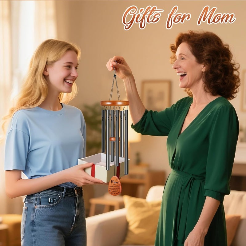 Winzwon Gifts for Mom Grandma, Wind Chimes for Outside, Mother Birthday Gifts from Daughter Son, Garden Patio Balcony Yard Decor, Christmas for Mom - Image 2